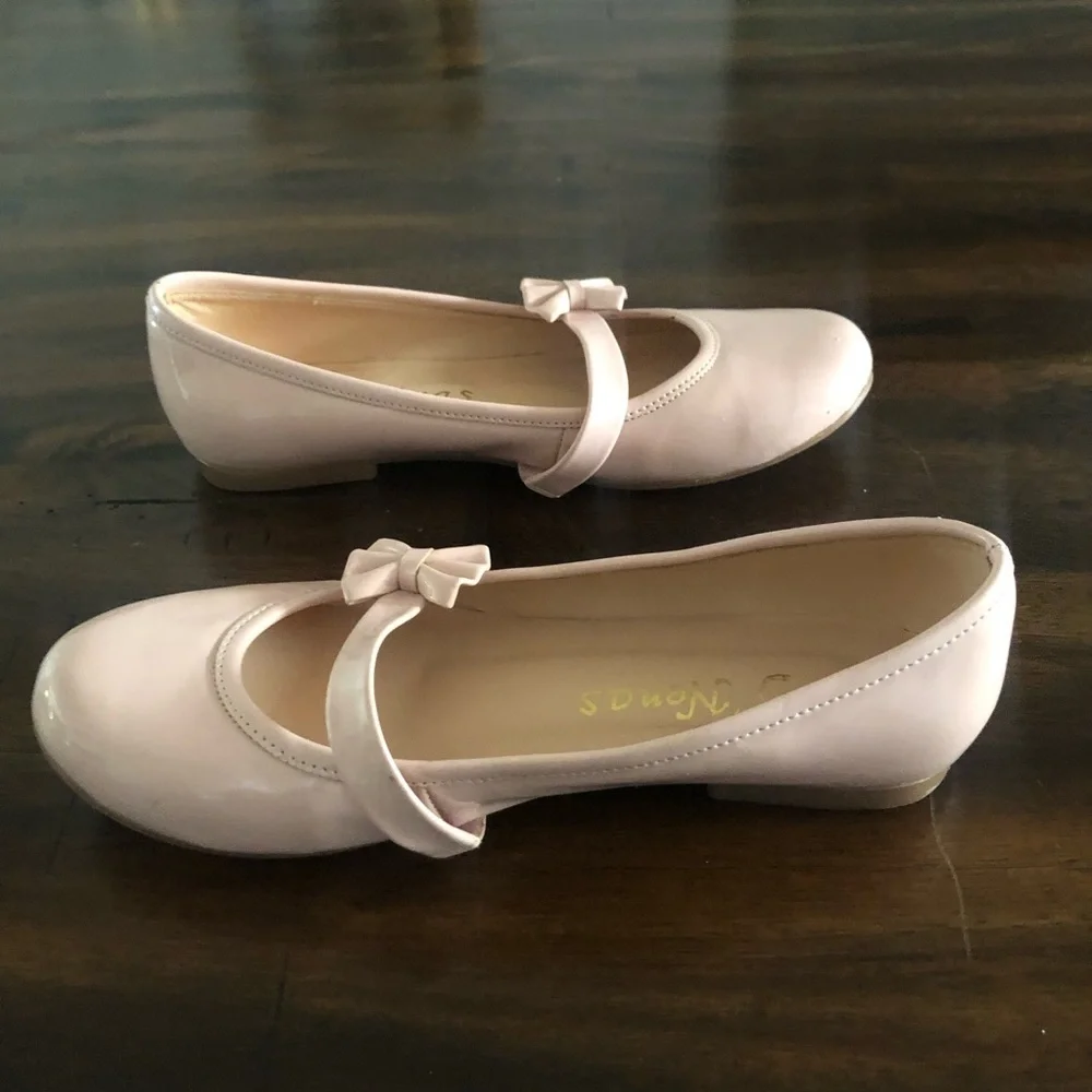 Shoes Flat Pink Bow